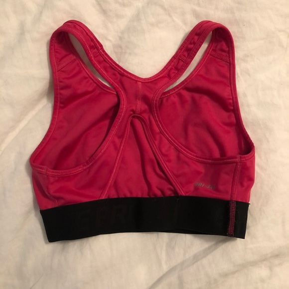 Pink Nike Sports Bra with open back - Picture 2 of 2